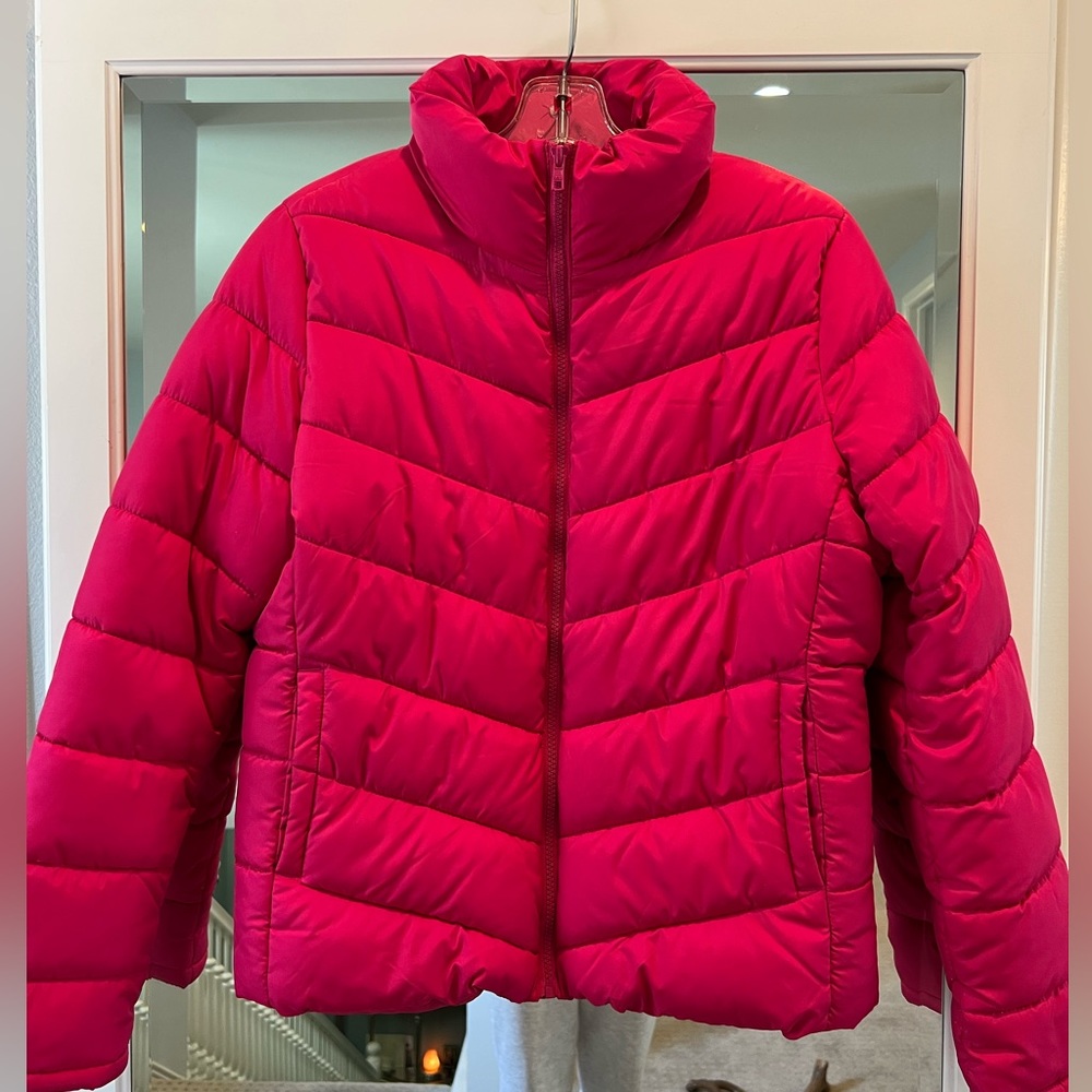 Puffer Jacket Solid Pink - image 2